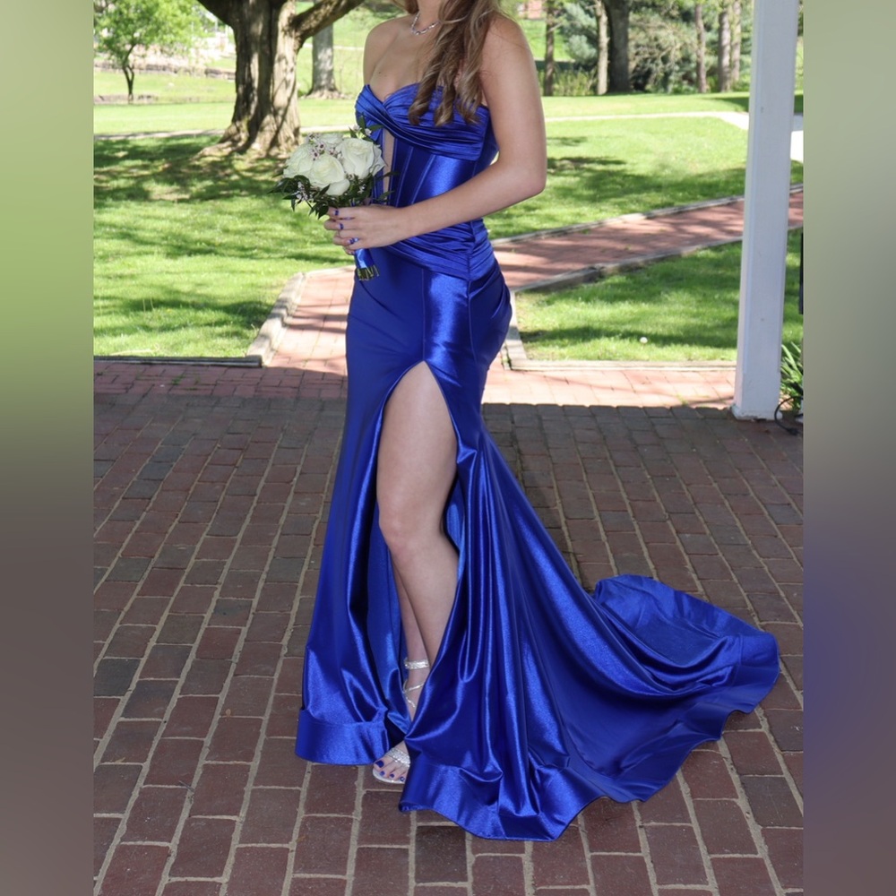 Sherri Hill Royal Blue Prom Dress